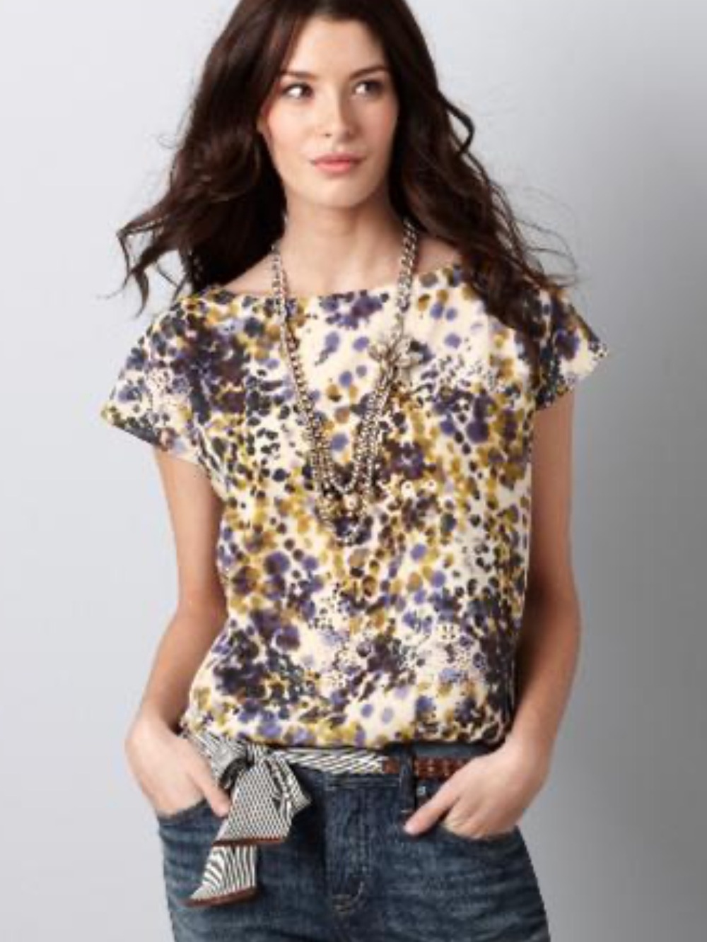 LOFT multicolor blouse